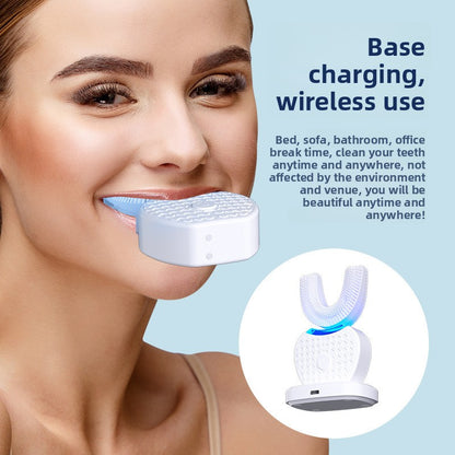 U-Shaped Electric Toothbrush with Automatic Cleaning