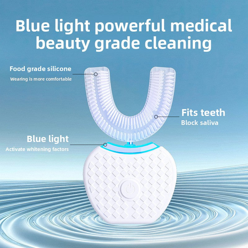 U-Shaped Electric Toothbrush with Automatic Cleaning