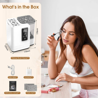 Professional 5 in 1 electric makeup brush cleaner dryer