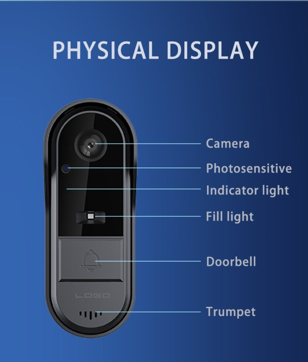 Smart wireless outdoor doorbell camera