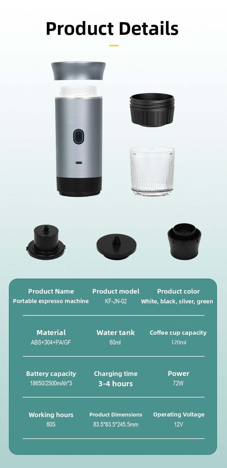 Portable coffee maker