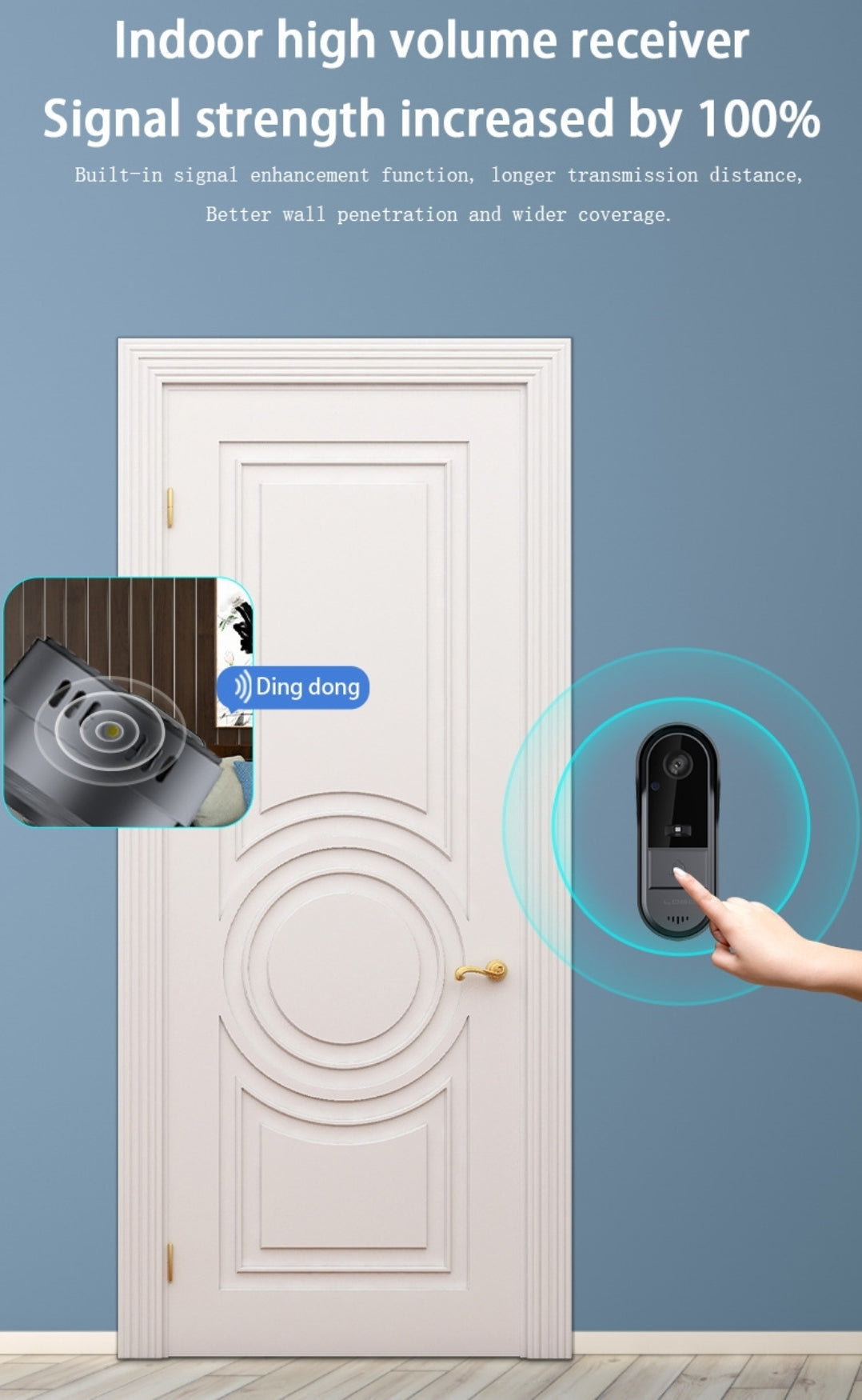 Smart wireless outdoor doorbell camera